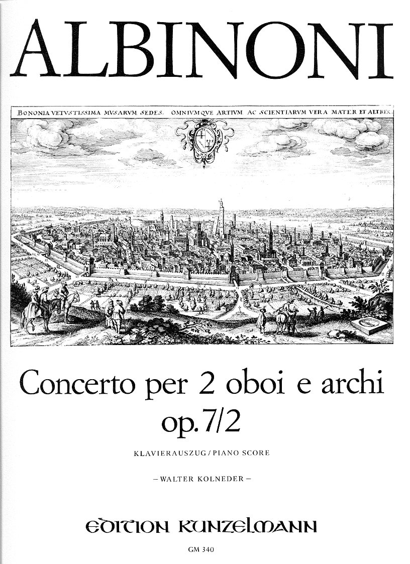 T. Albinoni: Konzert C-Dur op 7/2<br>fr 2 Oboen + Orch - KA
