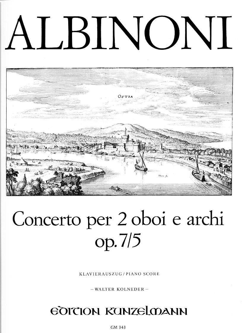 T. Albinoni: Konzert C-Dur op 7/5<br>fr 2 Oboen + Orch - KA