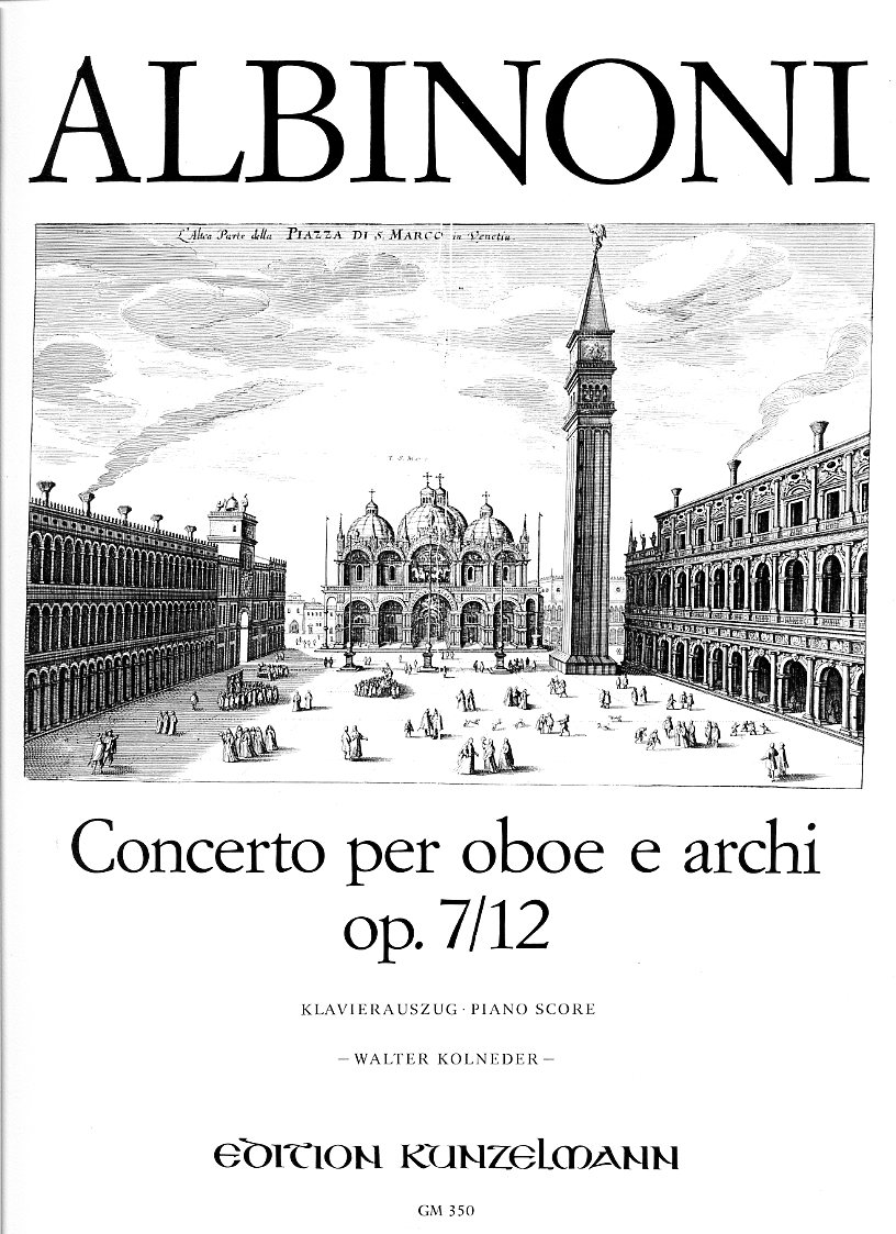 T. Albinoni: Konzert C-Dur op 7/12<br>Oboe + Orchester - KA