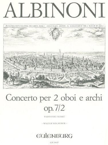 T. Albinoni: Konzert C-Dur op 7/2<br>fr 2 Oboen + Orch - Partitur