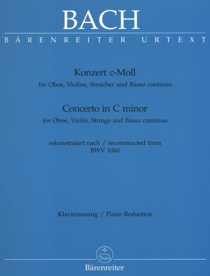 J.S. Bach: Doppelkonzert fr Oboe, Viol.<br>+ Strei. c-moll-BWV 1060 - KA / Brenr.