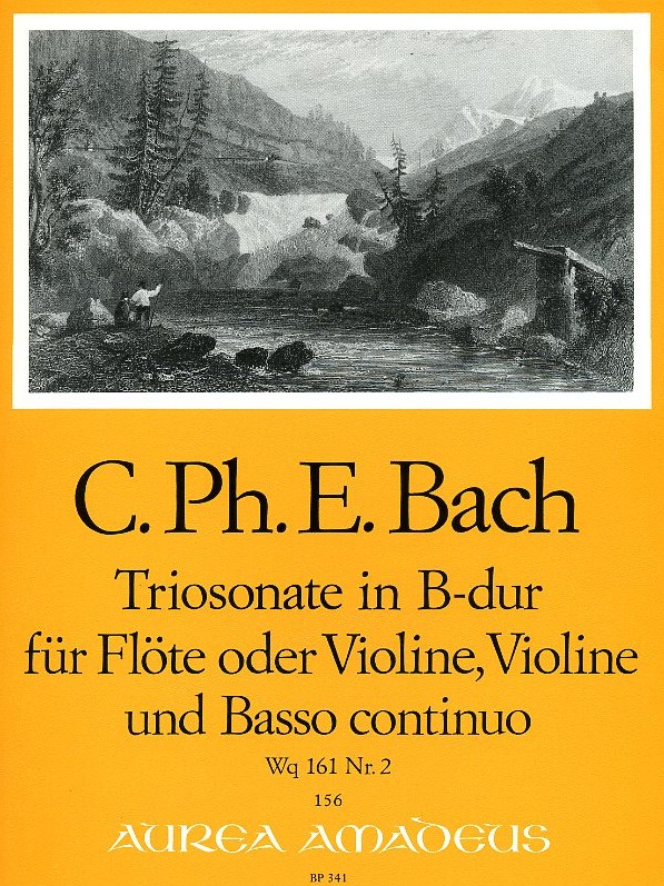 C.P.E. Bach: Triosonate B-Dur Wq 161<br>No. 2 fr Flte, Violine + BC