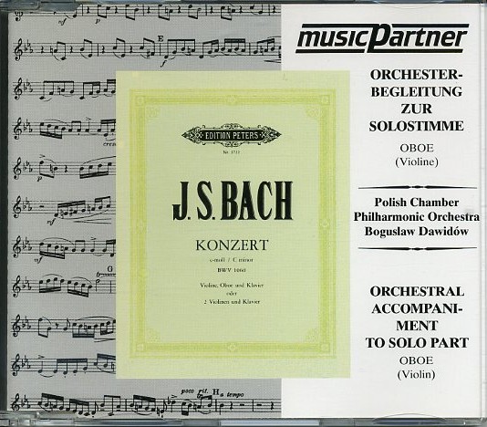 J.S. Bach: Doppelkonzert fr Oboe, Viol.<br>+ Strei. c-moll-BWV 1060 - CD-Begleitung