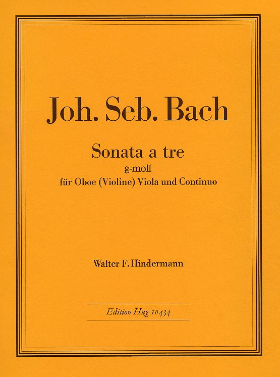 J.S. Bach: Sonata a 3 in g-moll fr<br>fr Oboe, Viola + BC