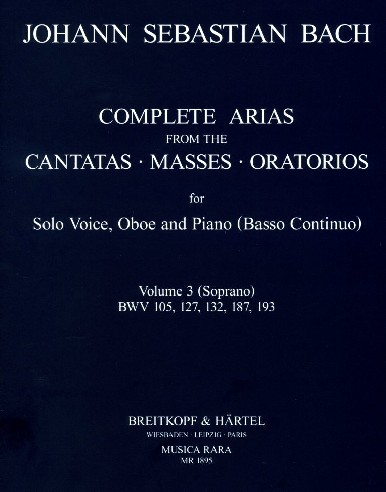 J.S. Bach: Kompl. Arien + Sinfonien<br>fr Sopran, Oboe + BC - Band 3