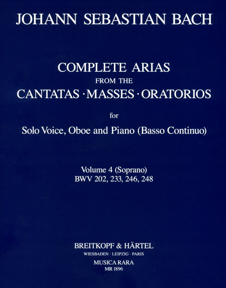 J.S. Bach: Kompl. Arien + Sinfonien<br>fr Sopran, Oboe + BC - Band 4