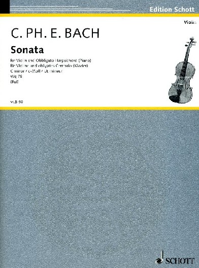 C.P.E. Bach: Sonate c-moll wq 78 fr<br>Violine (Oboe) + BC