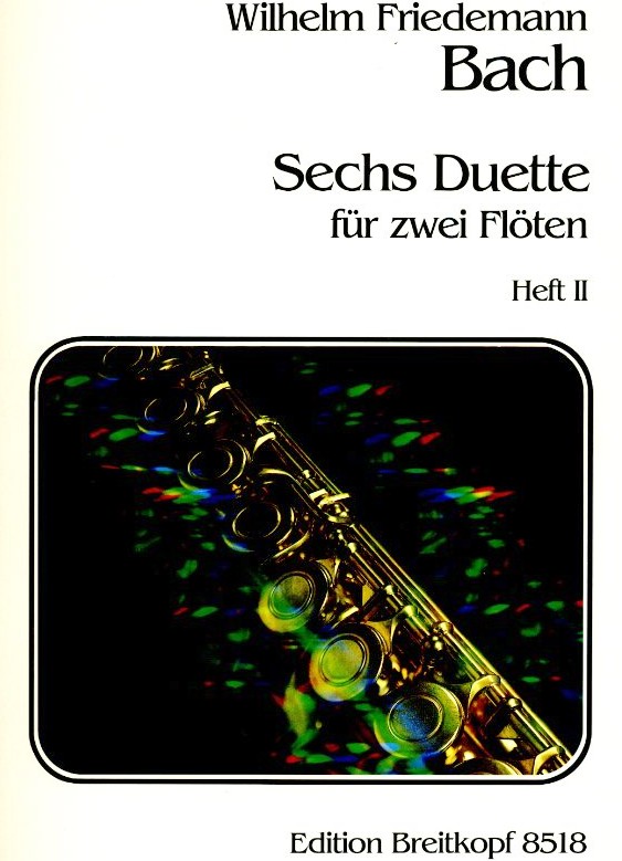 W.F.Bach(1710-1784): Sechs Duette<br>fr 2 Flten (Oboen) - Band II (4-6)
