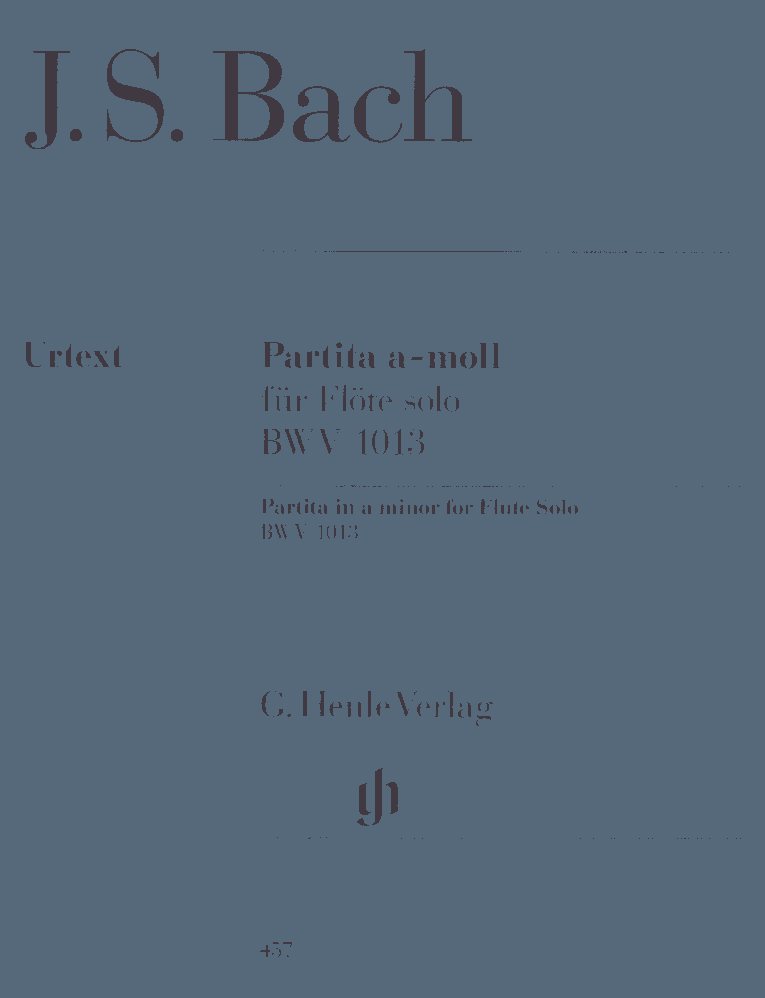 J.S. Bach: Partita a-moll Oboe Solo<br>BWV 1013 / Henle