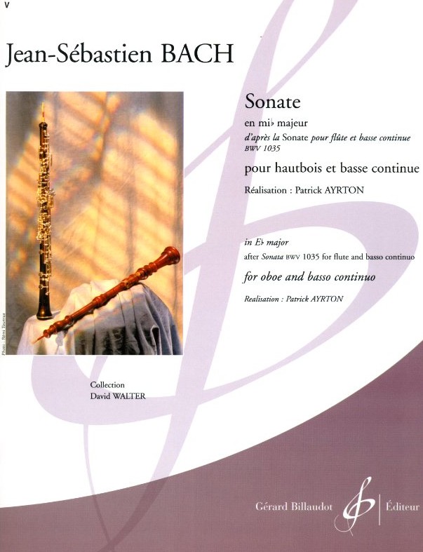 J.S. Bach: Sonata Es-Dur BWV 1035<br>Oboe + BC - arr. D. Walter
