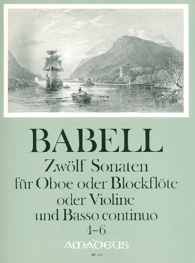 W. Babell(1690-1733): 12 Sonaten fr<br>Oboe + BC - Heft 2 - 4-6