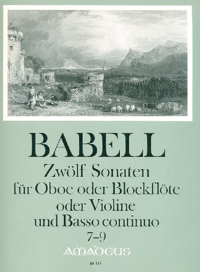 W. Babell(1690-1733): 12 Sonaten fr<br>Oboe + BC - Heft 3 - 7-9