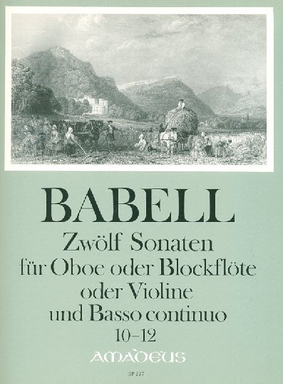 W. Babell(1690-1733): 12 Sonaten fr<br>Oboe + BC - Heft 4 - 10-12