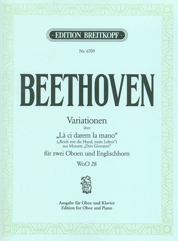 Beethoven:Variationen ber &acute;Reich mir<br>die Hand&acute;/  Oboe+Klavier -P. Gradenwitz