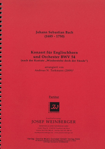 J.S. Bach: Konzert fr Engl. Horn<br>nach BWV 54 (Widerstehe doch)/ arr. A. T