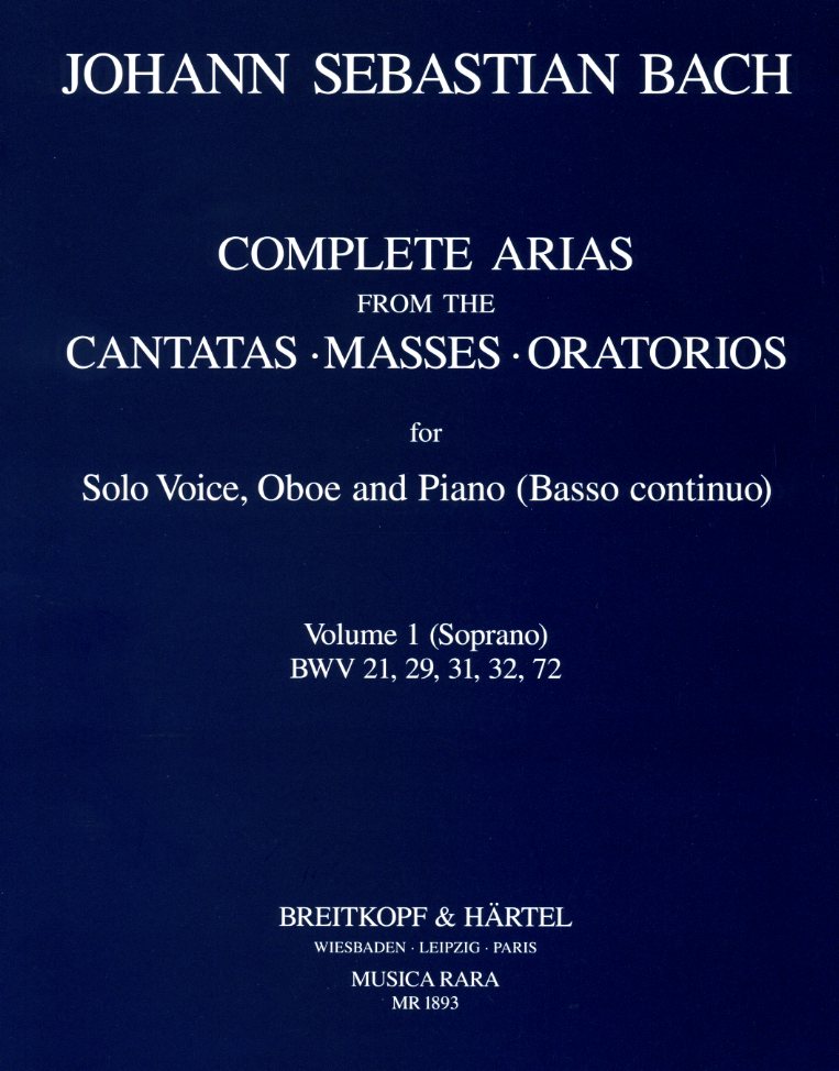 J.S. Bach: Kompl. Arien + Sinfonien<br>fr Sopran, Oboe + BC - Band 1