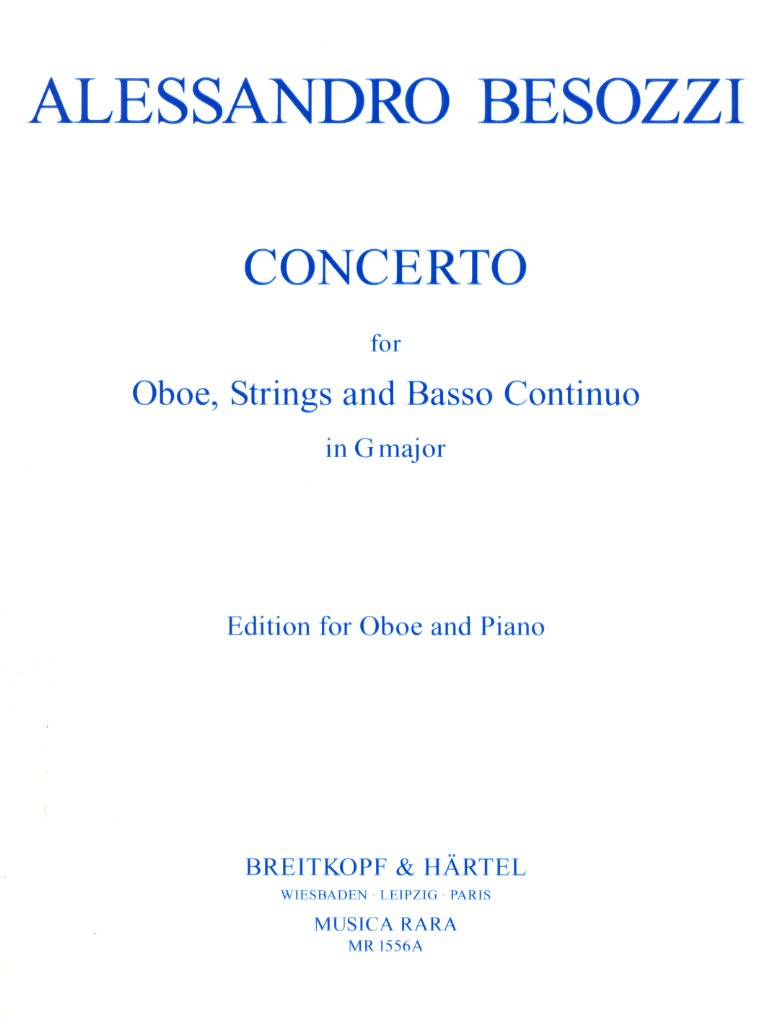 A. Besozzi: Konzert G-Dur fr Oboe<br>+ Streichorchester - KA