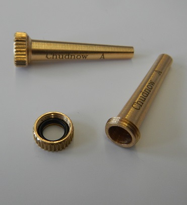 Chadnow Hlse Engl. Horn typ A<br>Messing - 27 mm + 1 mm Dichtungsring