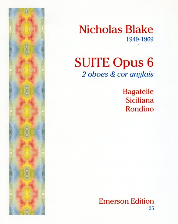 N. Blake: Suite op. 6 fr 2 Oboe +<br>Engl. Horn