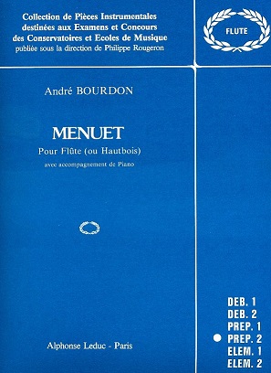 Bourdon: Menuet fr Oboe + Klavier<br>