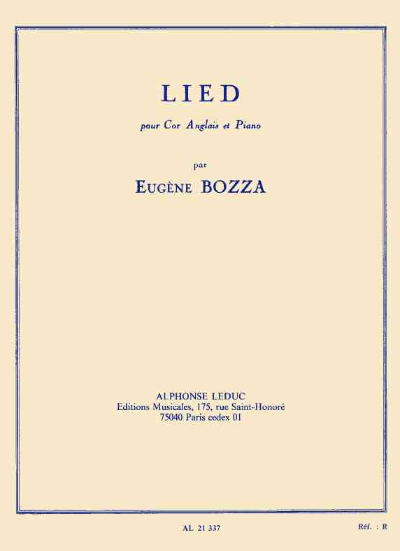 E. Bozza: Lied<br>fr Engl. Horn + Klavier