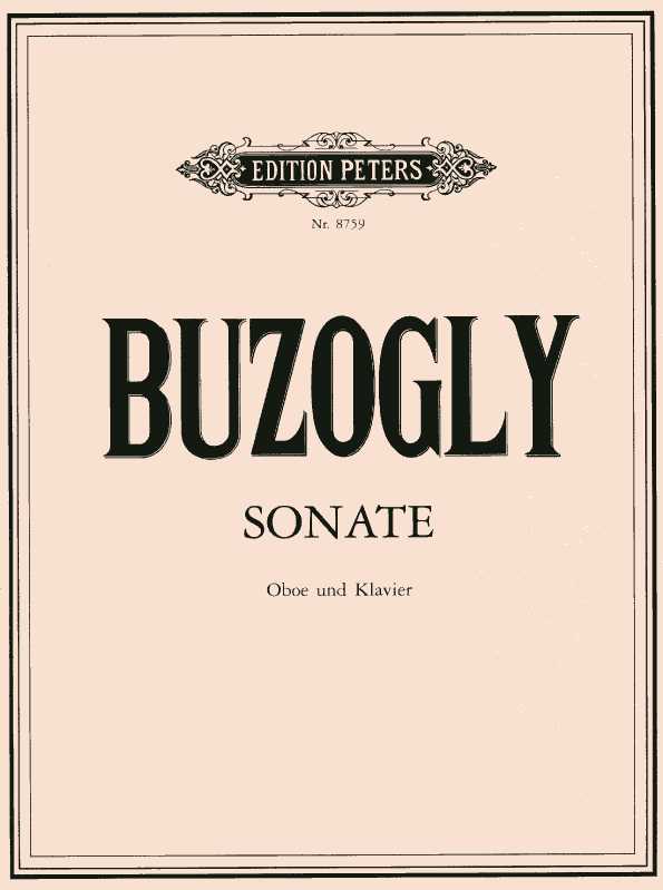 G. Buzogly: Sonate (1986) fr Oboe<br>+ Klavier