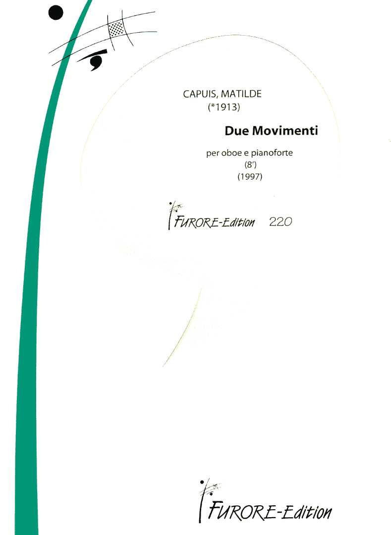 M. Capius(*1913): Due Movimenti<br>fr Oboe + Klavier (1997)