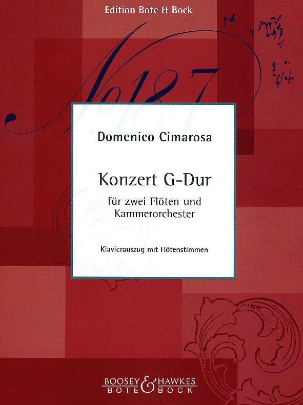 Cimarosa: Konzert G-Dur fr 2 Flten<br>(Flte+Oboe) + Streicher - KA