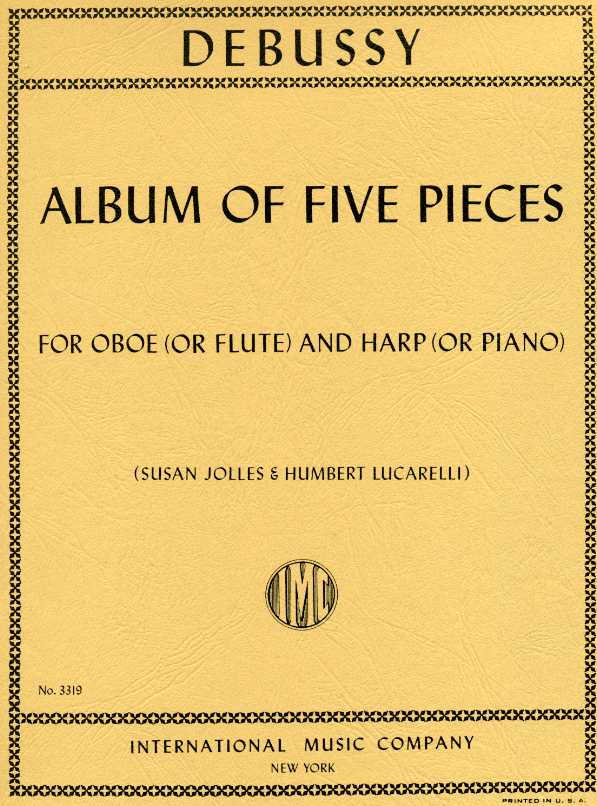 C. Debussy: Five Pieces fr<br>Oboe + Klavier oder Harfe