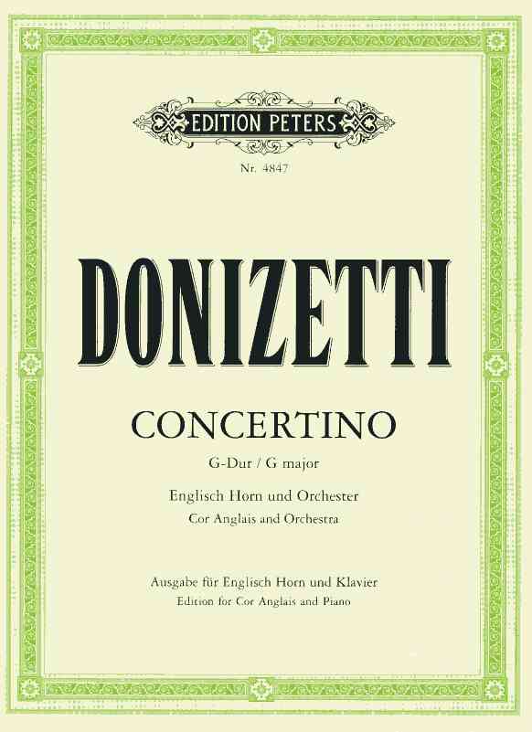 G. Donizetti: Concertino G-Dur<br>fr Engl. Horn + Orch. - KA