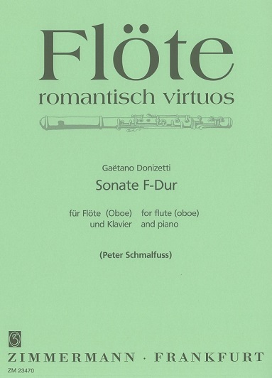 G. Donizetti: Sonate F-Dur fr<br>Flte(Oboe) + Klavier - Zimmermann