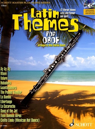 M.C. Davies: Latin Themes for Oboe<br>12 latin Melodies for oboe + CD