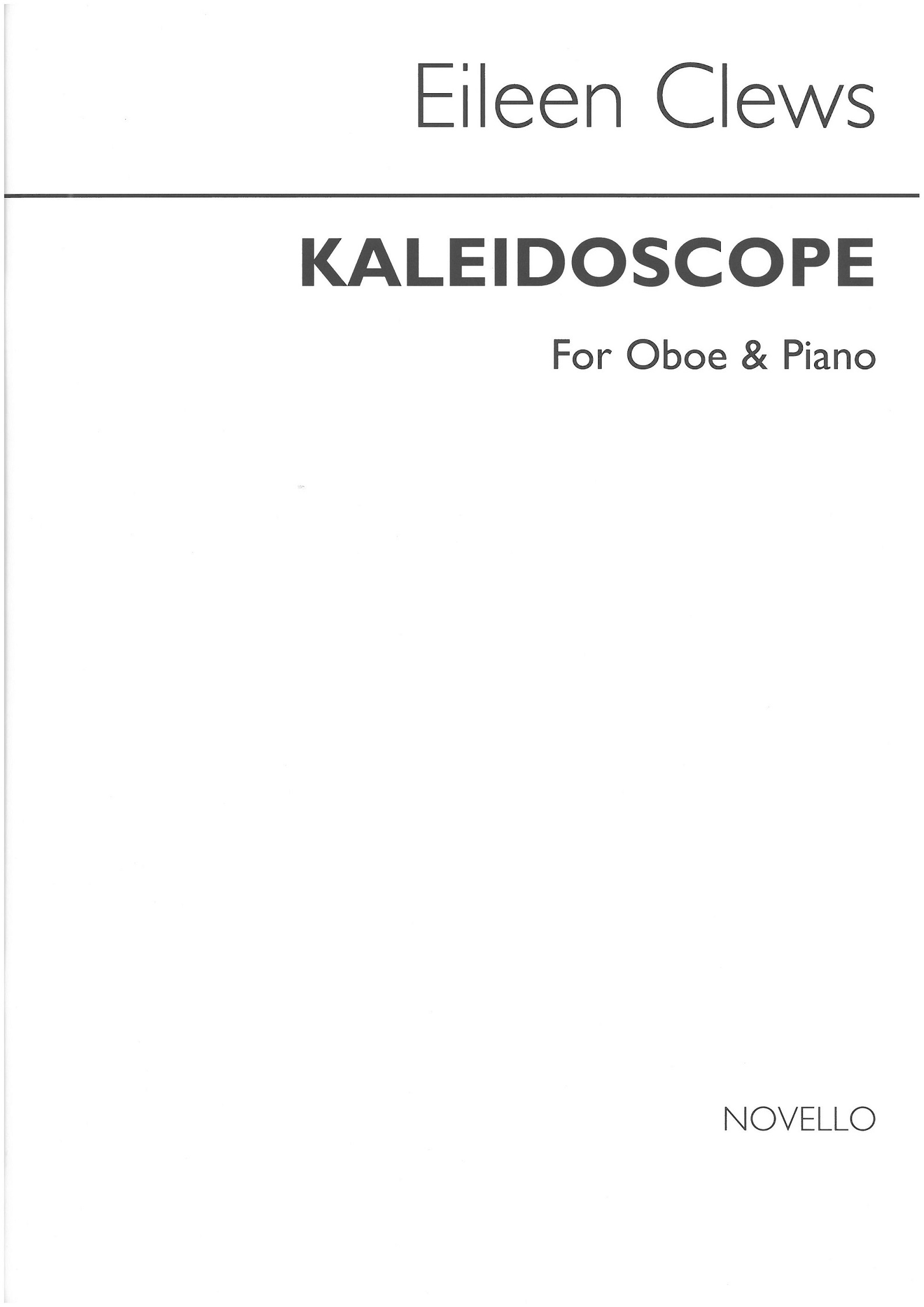 E. Clews: Kaleidoscope<br>7 Stckefr Oboe + Klavier
