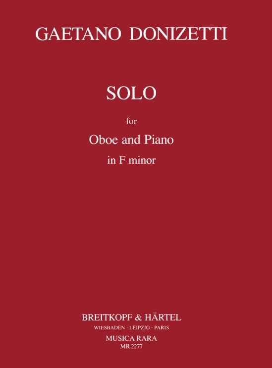G. Donizetti: Solo f-moll<br>fr Oboe + Klavier