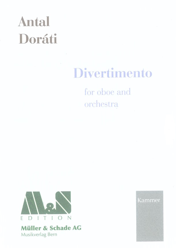 A. Dorati: Divertimento fr<br>Oboe + Orchester - Studienpartitur
