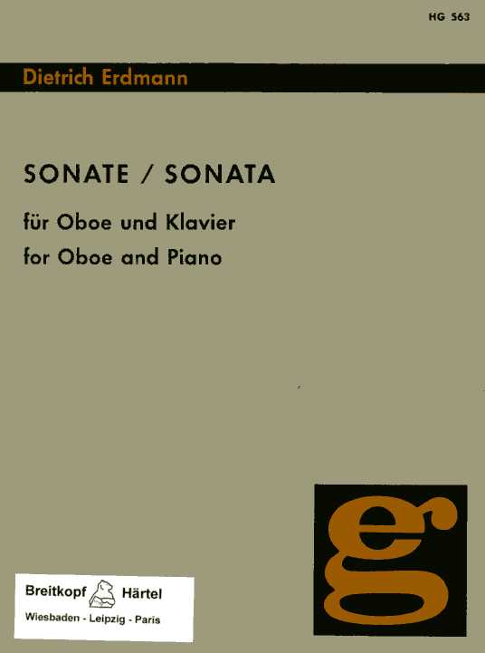 D. Erdmann: Sonate fr Oboe<br>+ Klavier