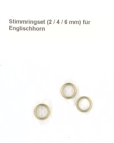Stimmringset fr Engl. Horn<br>Lnge 2 / 4 / 6 mm