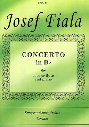 J. Fiala: Concerto in B-Dur fr<br>Oboe (oder Flte) + Orchester - KA
