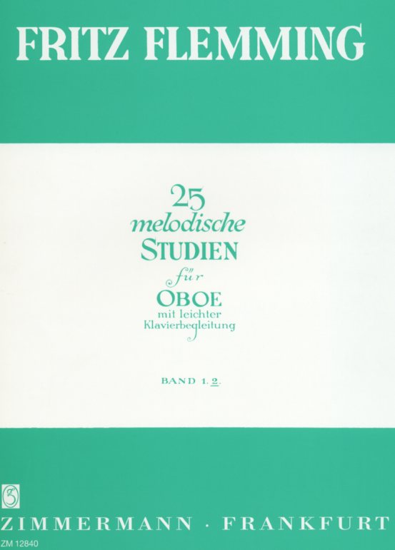 F. Flemming: 25 melodische Studien<br>fr Oboe und Klavier - Heft 2