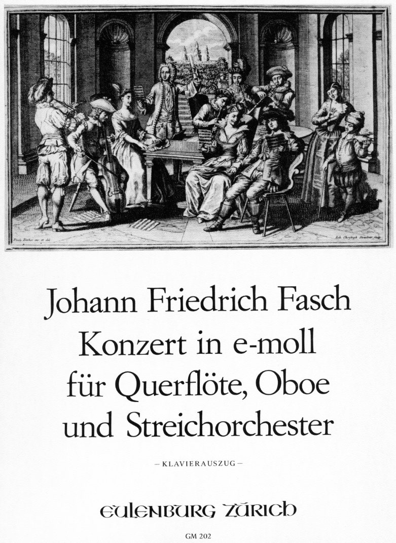 Joh.Fr. Fasch: Konzert e-moll<br>fr Flte, Oboe, Streicher + BC - KA
