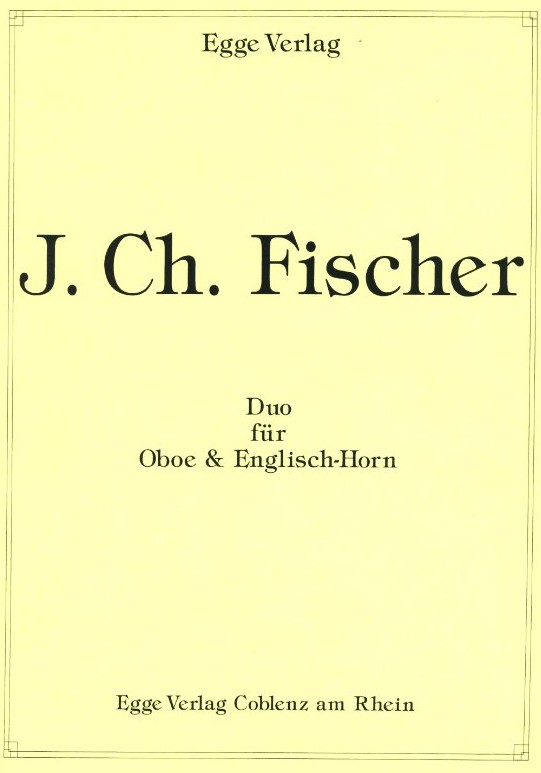 J.Ch. Fischer: Duo fr Oboe und<br>Engl. Horn