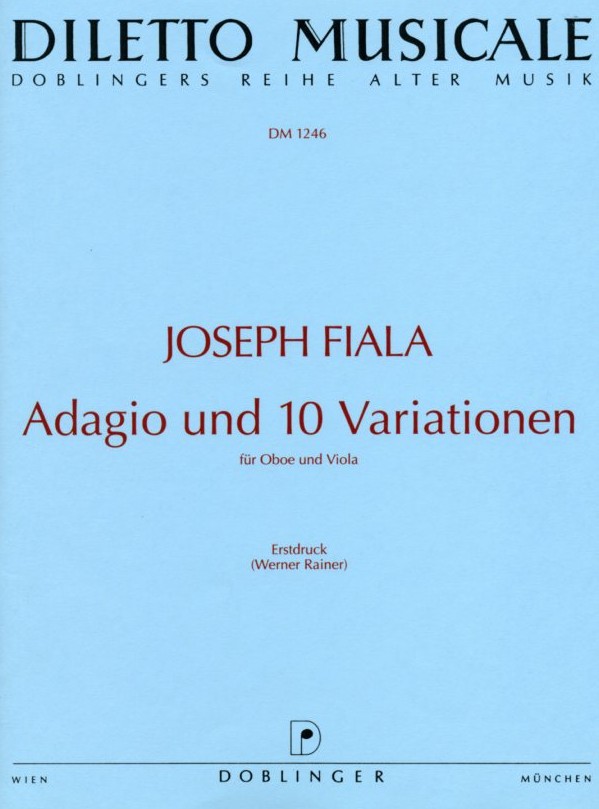 J. Fiala: Adagio + 10 Variationen<br>fr Oboe + Viola