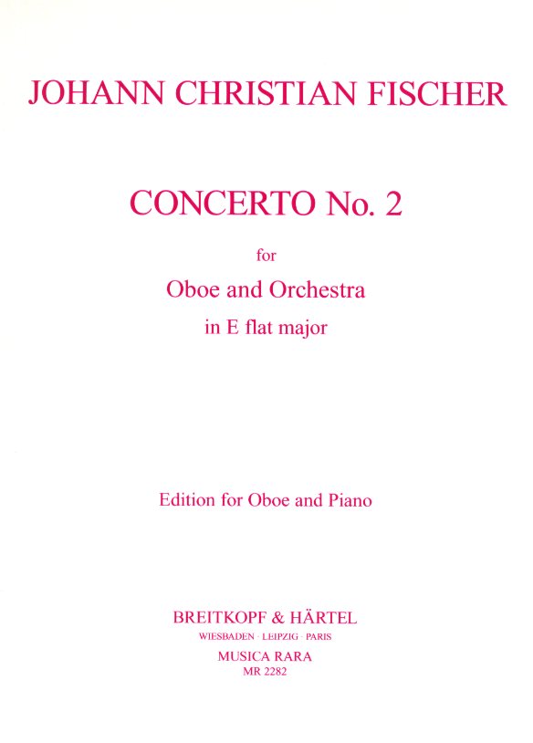 J.C. Fischer: Konzert No. 2 Es-Dur<br>fr Oboe + Orchetser - KA