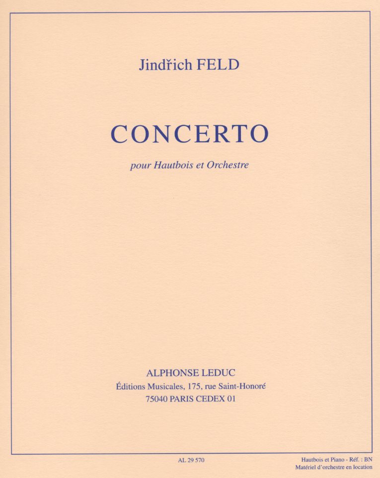 J. Feld(*1925): Konzert fr<br>Oboe + Orchester - KA