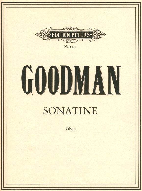 A. Goodman: Sonatine f. Oboe solo<br>