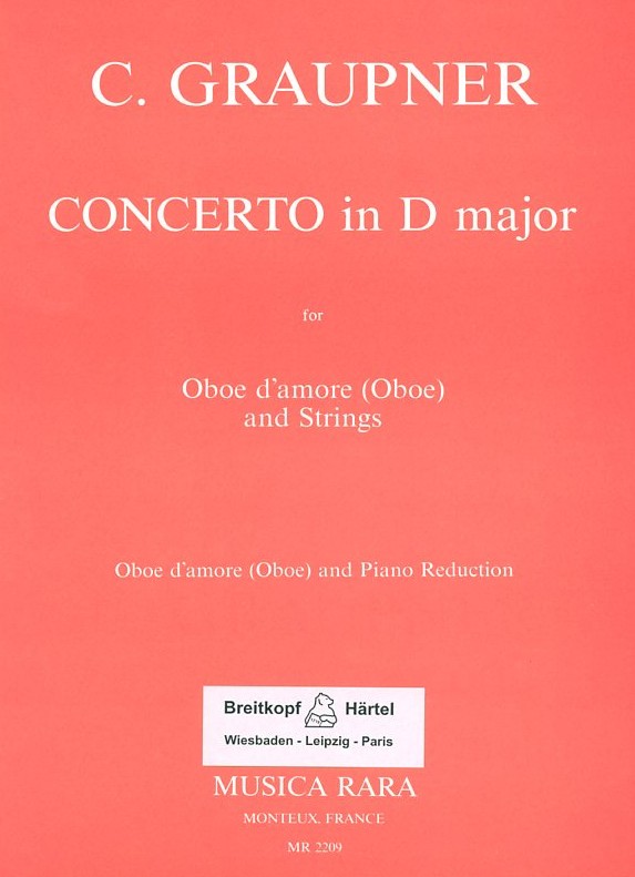 Ch. Graupner: Konzert D-Dur fr<br>Oboe dmore + Orch. - KA