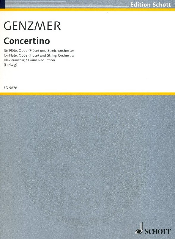 H. Genzmer(*1909): Concertino fr Flte,<br>Oboe und Streichorchester - KA