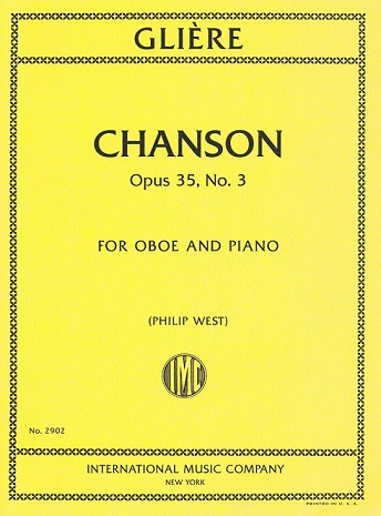 R. Gliere: Chanson op. 35/3<br>fr Oboe + Klavier