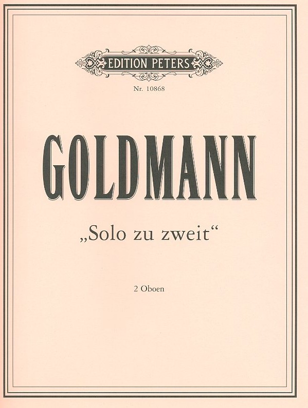 Fr. Goldmann(1941-2009):<br>Solo zu Zweit - fr 2 Oboen (1988)