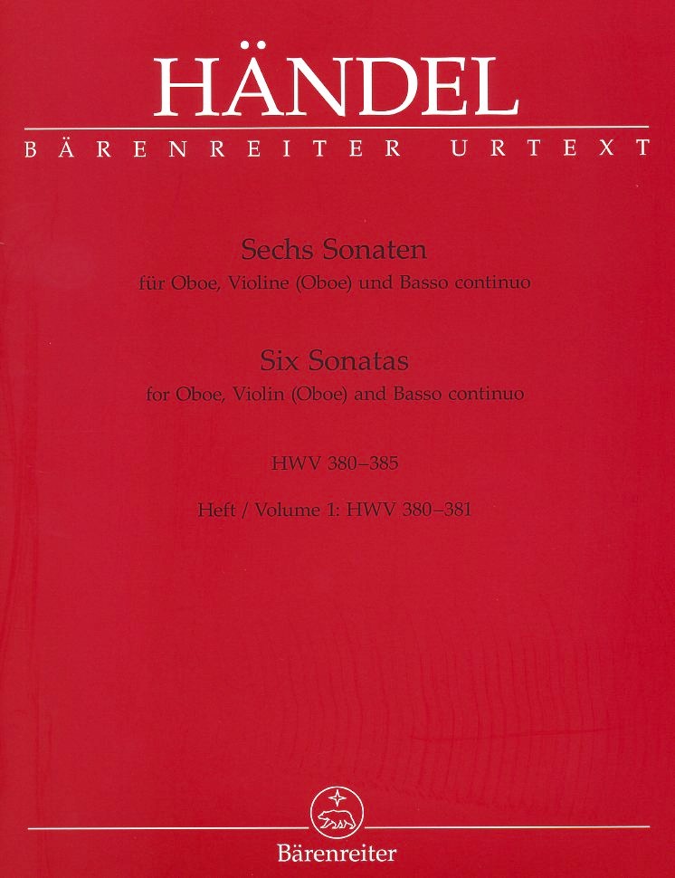 G.Fr. Hndel: 6 Sonaten fr<br>Oboe, Violine + BC Bd 1 - HWV 380-381